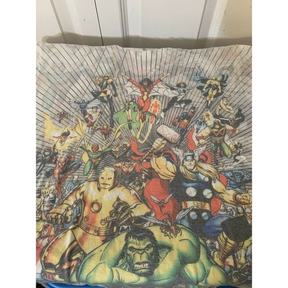 Vtg Universal Studios‎ Men’s Sz M Marvel Universe Hulk Thor Spider Man T-Shirt - Picture 1 of 12